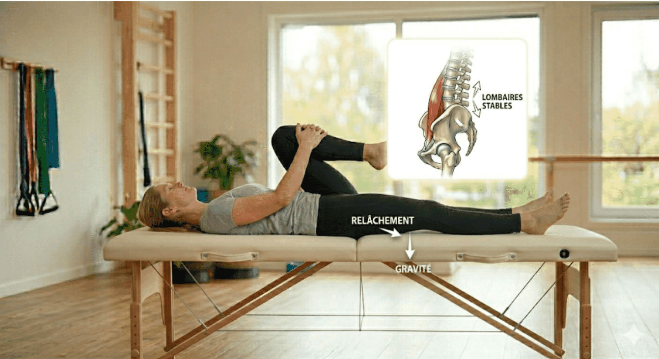 L'&eacute;tirement allong&eacute; du psoas type test de Thomas