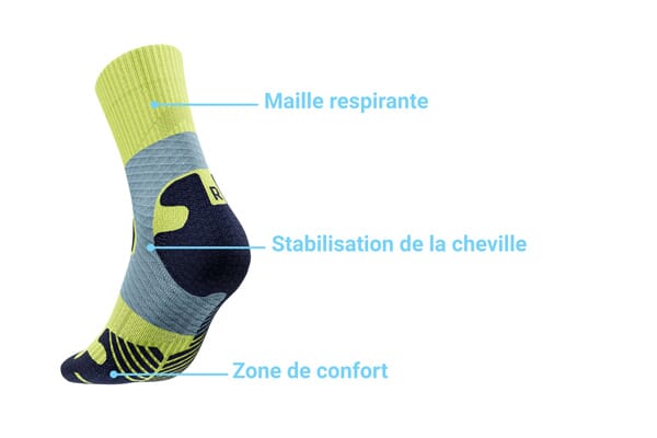 chaussettes trail et running homme bauerfeind