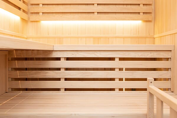 Sauna Sense avec éclairage intérieur