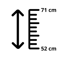 Réglage hauteur du tabouret
