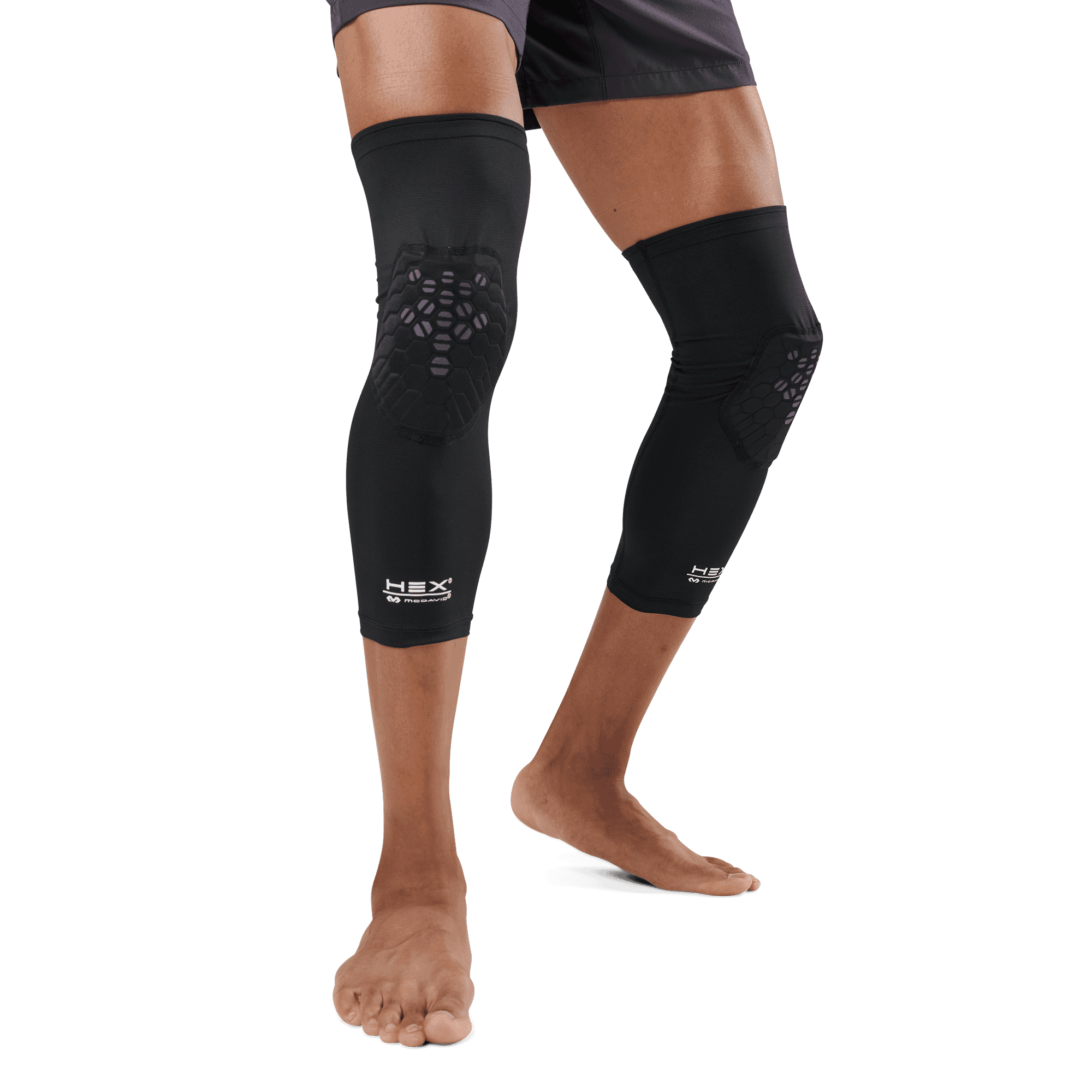 Genouillère de protection McDavid HEX VIZ avec renforts HEX®