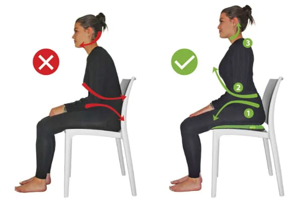 Amélioration posture coussin Noatec