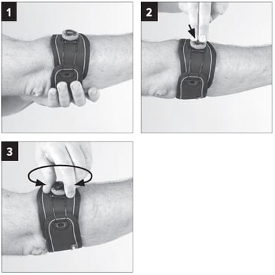 Mise en place de la sangle anti-épicondylite Fixquick