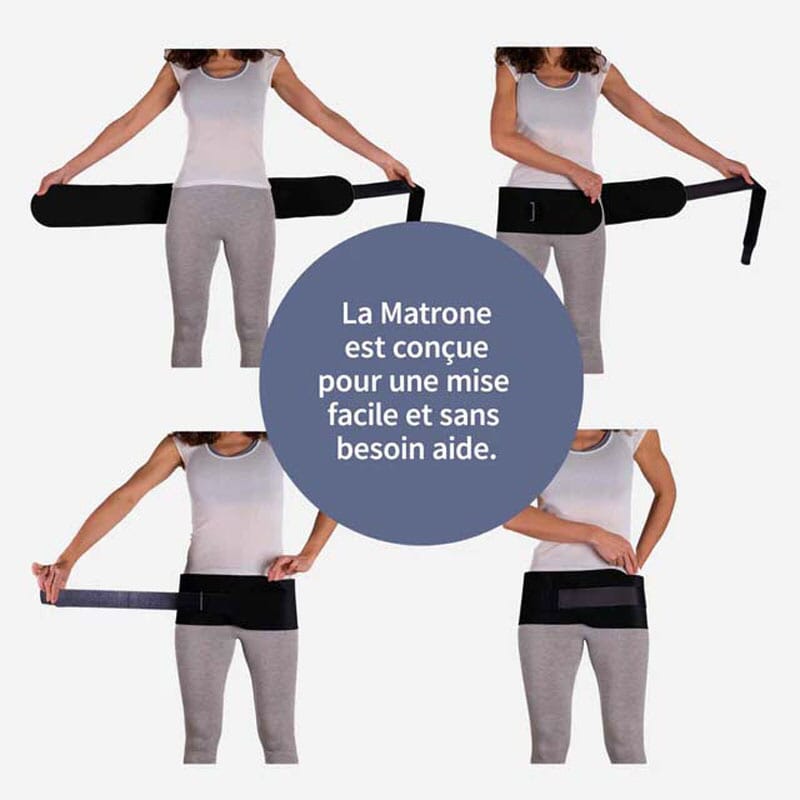 Mise en place ceinture La Matrone Physionmat