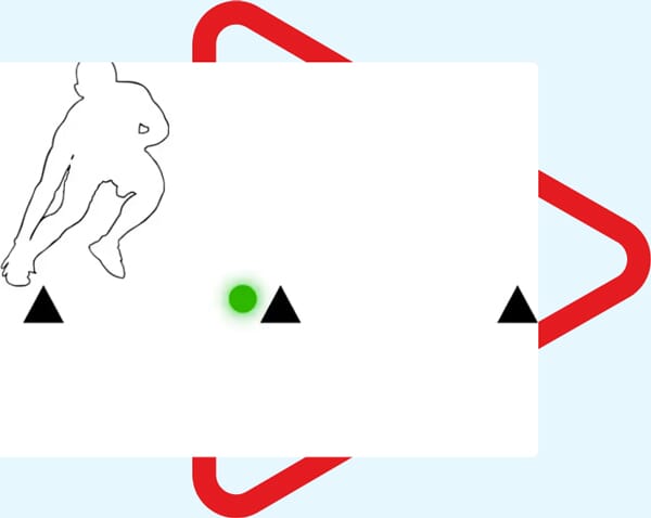 Exercice Shuttle Drill avec Vector Ball