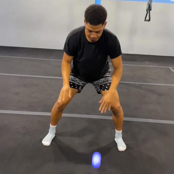 Vector ball entrainement visuel dans gymnase