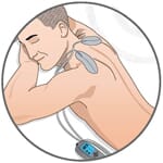 soulagement douleur électrostimulation nuque épaule Veinoplus back