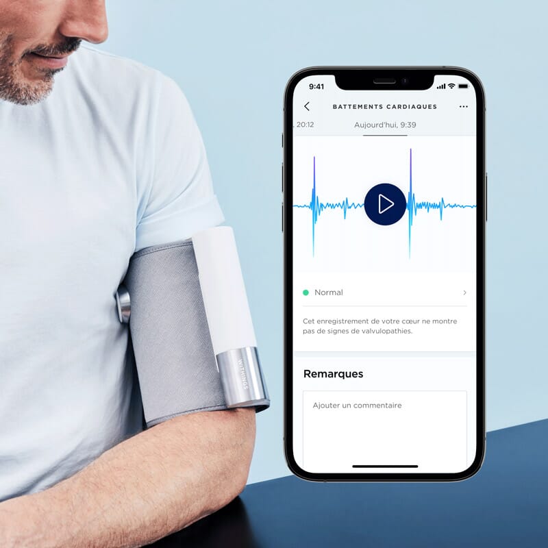 Fonctionnalité stéthoscope électronique BPM Core