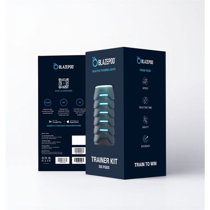 Blazepod Trainer Kit - 6 Plots Lumineux Sport Blazepod Trainer Kit - 6 Plots Lumineux Sport
