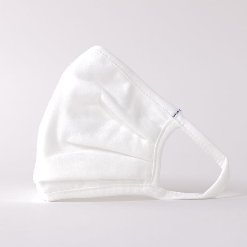 2 Masques Tissu Jersey Blanc Lavables - UNS1 COVID19