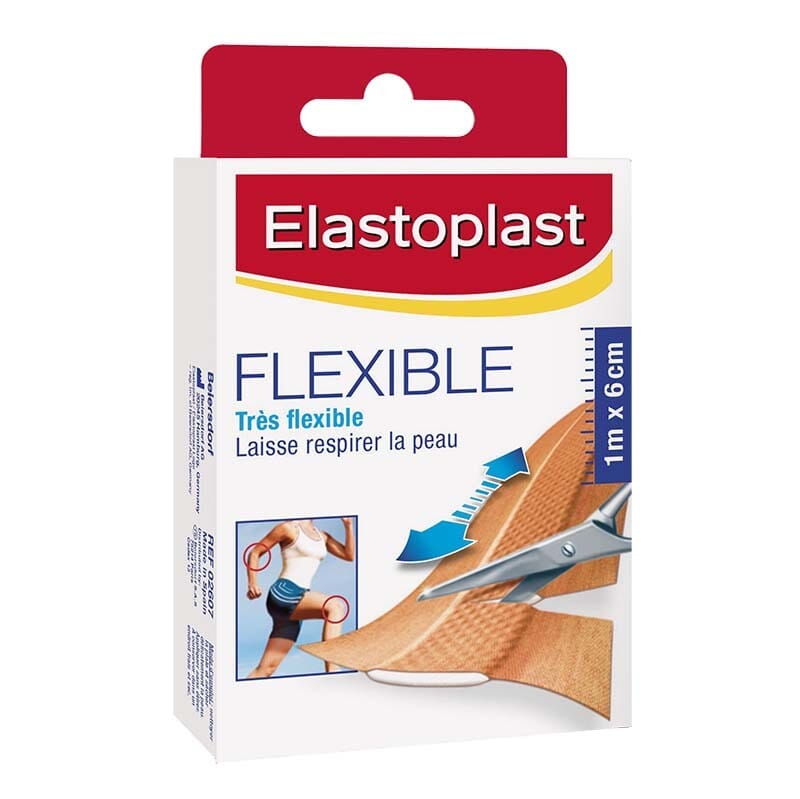 Bande Flexible Elastoplast - 10 Bandes de Pansements 10x6cm