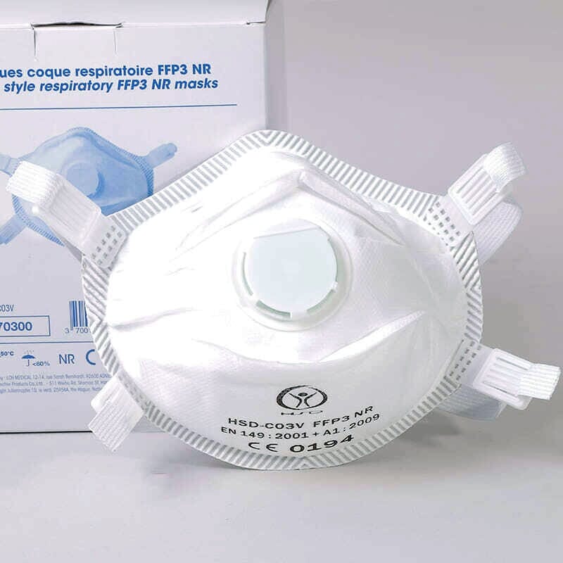 Masque FFP3 avec valve (BTE 10) - IPS Equipment
