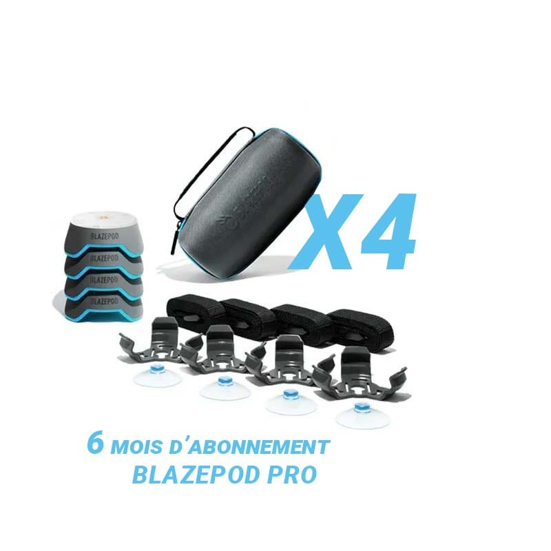 Blazepod Athlete Bundle (Basic) - Pack 4 Pods + Fixations - Sport
