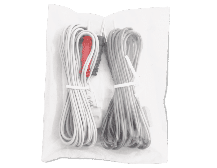 Jeu de 2 câbles à fiches bananes pour Cefar Tens 2