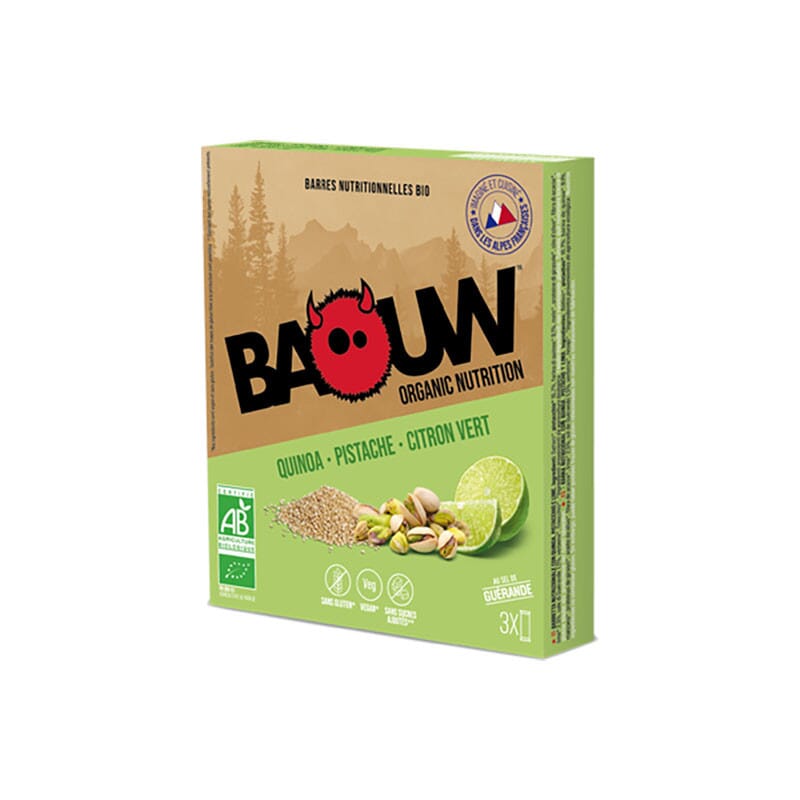 Barres Quinoa - Pistache - Citron Vert BAOUW