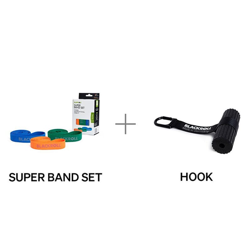Kit Elastiques de musculation + Ancrage de porte BLACKROLL Hook Set