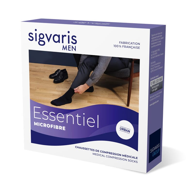 Chaussettes de contention Essentiel Microfibre Classe 2 SIGVARIS 7