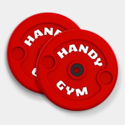 Disques Inertiels Rouges (Lourd) Handy Gym