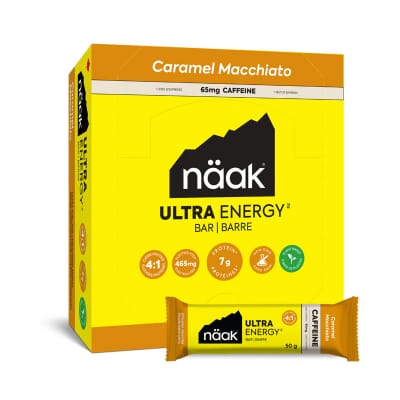 Boîte de 12 Barres Ultra Energy Caramel Macchiato Naak