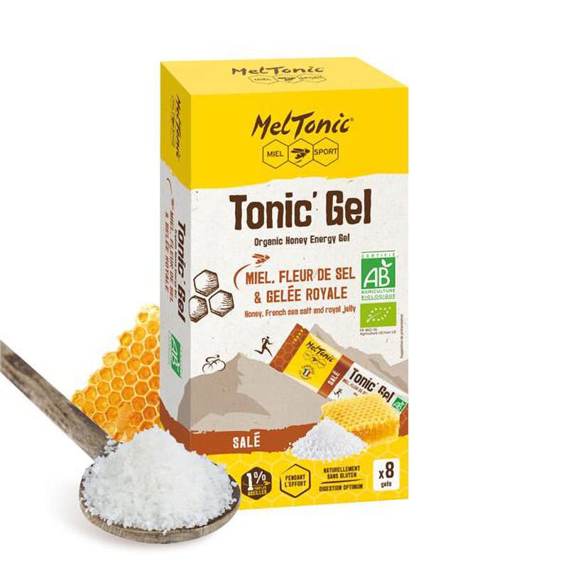 Gels MelTonic Energétiques Bio Salés - Miel, Fleur de sel & Gelée Royale x8
