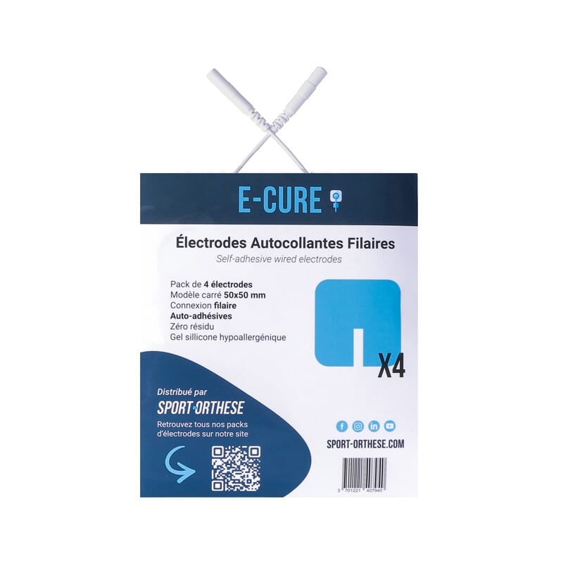 Électrodes carrées filaires E-Cure 6