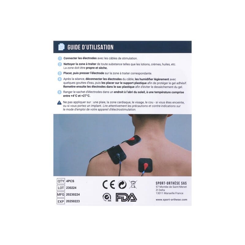 Électrodes Rectangulaires Snap E-Cure 7
