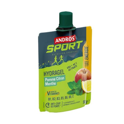 Gourde Hydragel Pomme Citron Menthe Andros Sport