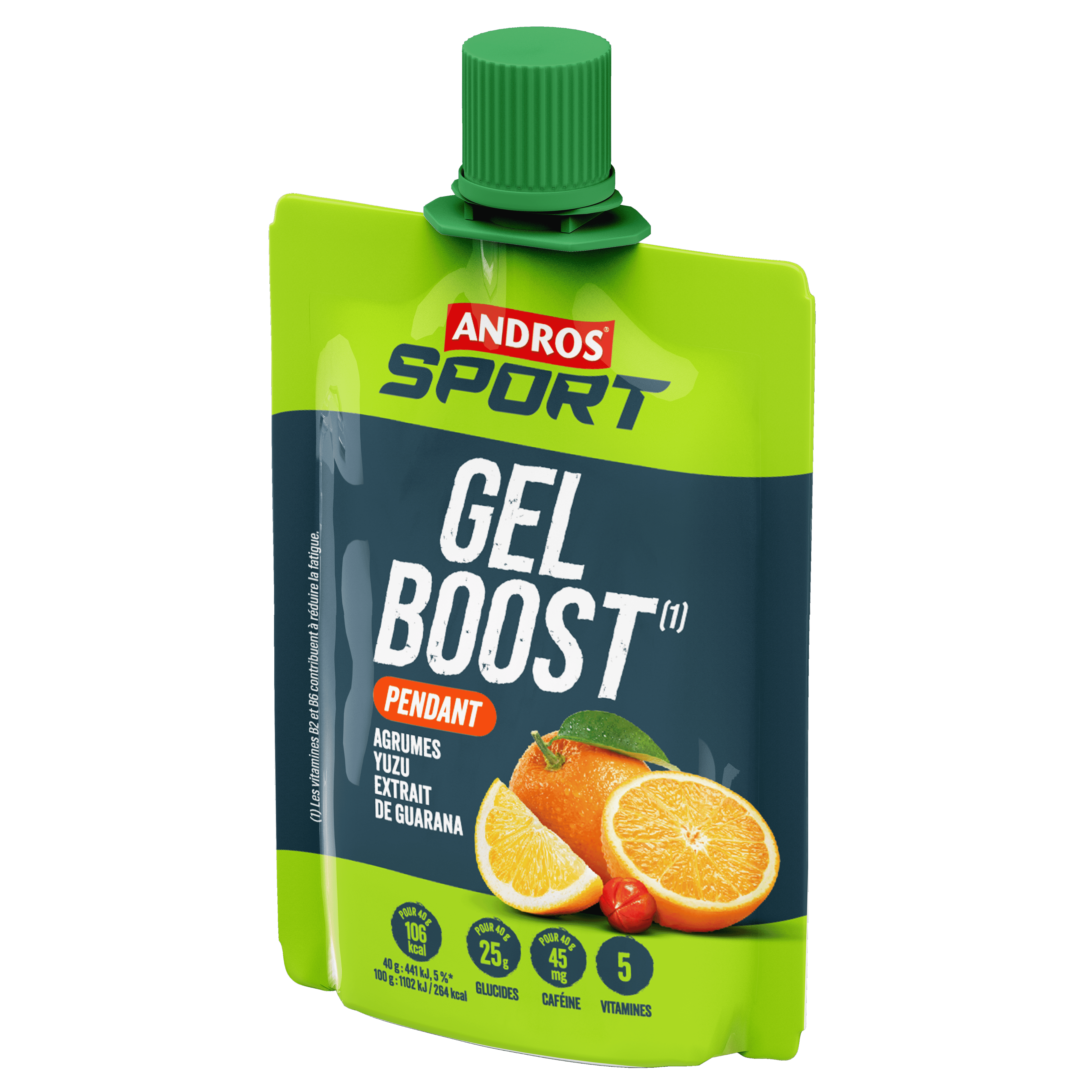 Gel Boost Agrumes Guarana Andros Sport