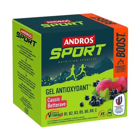 5 Gels Antioxydant Cassis Betterave Andros Sport 2
