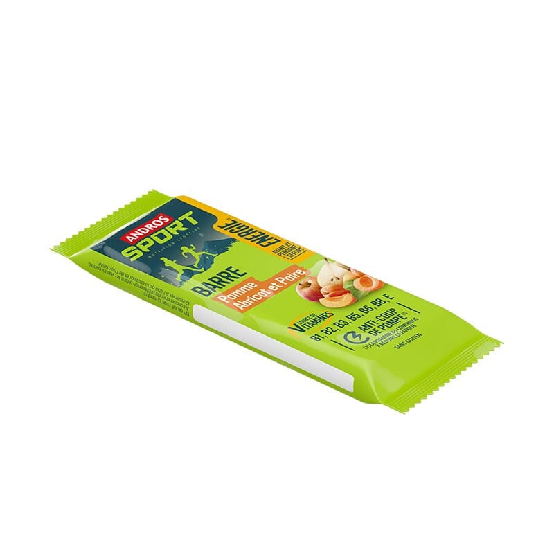 4 Barres énergétiques Pomme Abricot & Poire Andros Sport 2