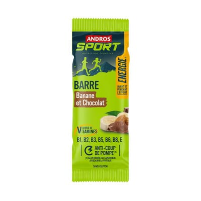 Barre énergétique Banane & Chocolat Andros Sport