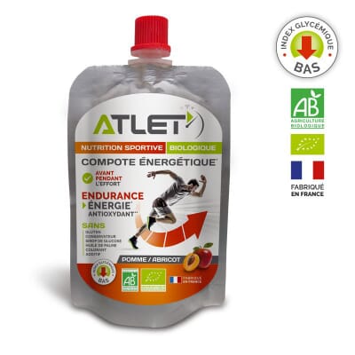 Compote énergétique Bio pomme abricot ATLET