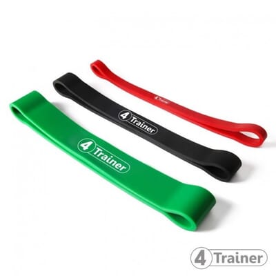 Pack Mini Elastiques "Powerband" Extra Light + Light + Medium - 4Trainer