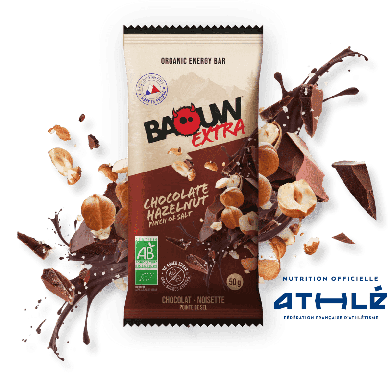 Barre énergétique Extra Chocolat Noisette Bio - BAOUW