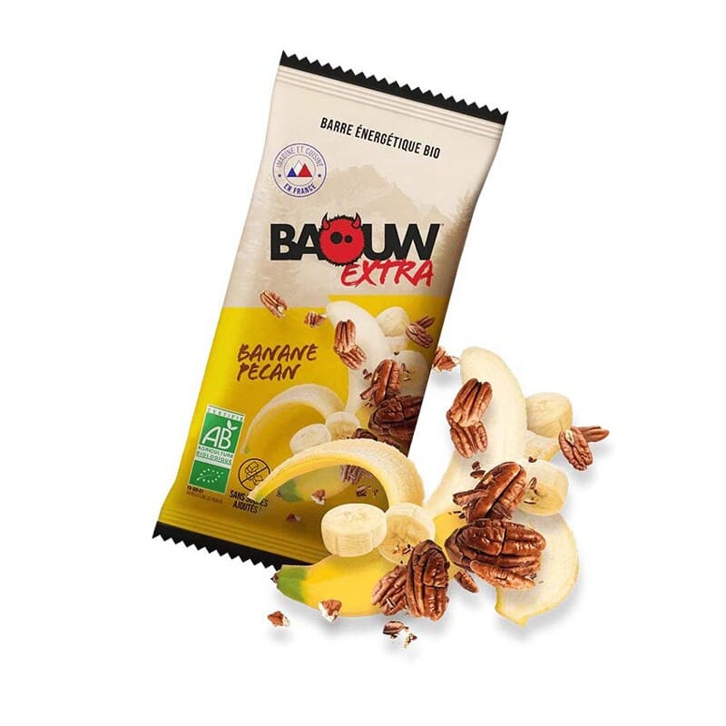 Barres énergétiques Extra Banane-Pécan Bio - BAOUW