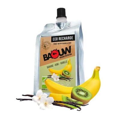 Éco recharge - Purée Banane - Kiwi Vanille  330g BAOUW