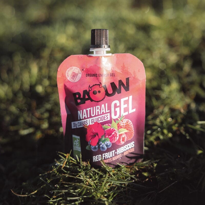Gel énergétique Fruits rouges Hibiscus Bio BAOUW 5