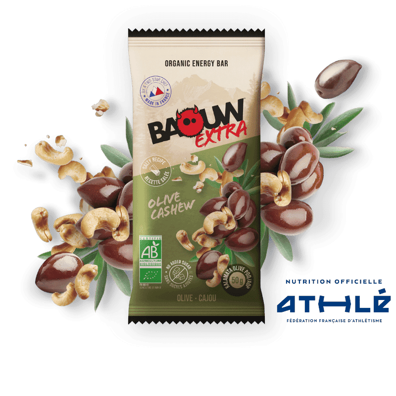 Barre énergétique Extra Olive Cajou Bio - BAOUW