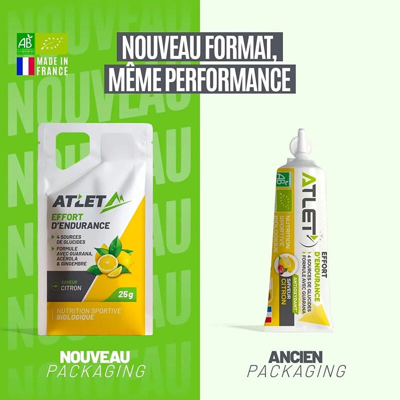 Gel énergétique Bio Citron ATLET 2