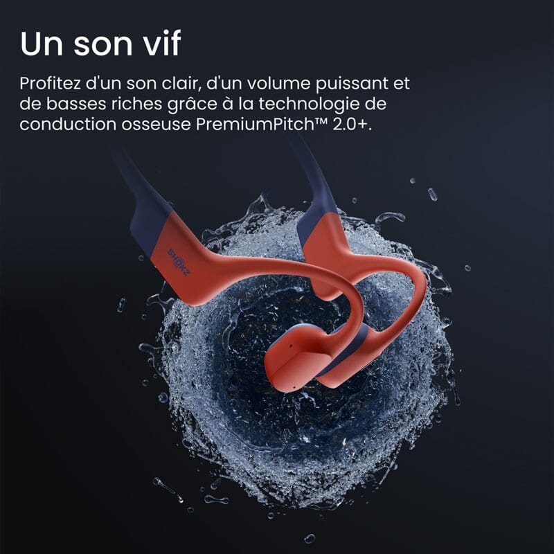 Casque étanche Shokz Openswim Pro Bluetooth et MP3 - Sport Orthèse