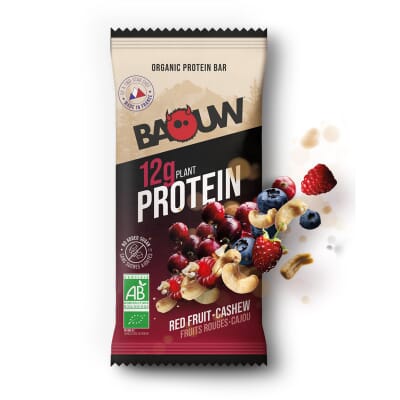 Barre protéinée Fruits Rouges - Cajou Bio - BAOUW