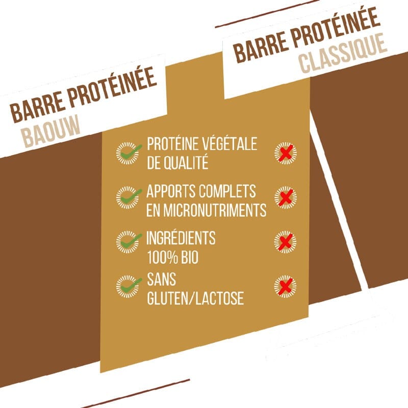 Barre protéinée Pomme - Cannelle Bio - BAOUW 5