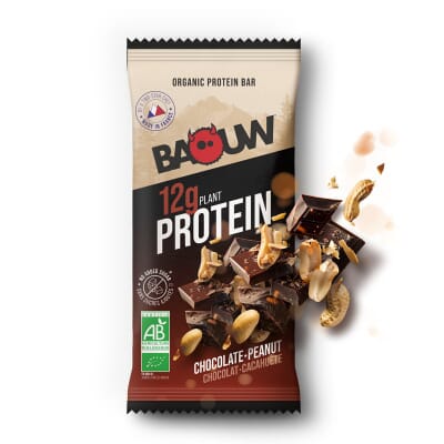 Barre protéinée Chocolat - Cacahuète Bio - BAOUW
