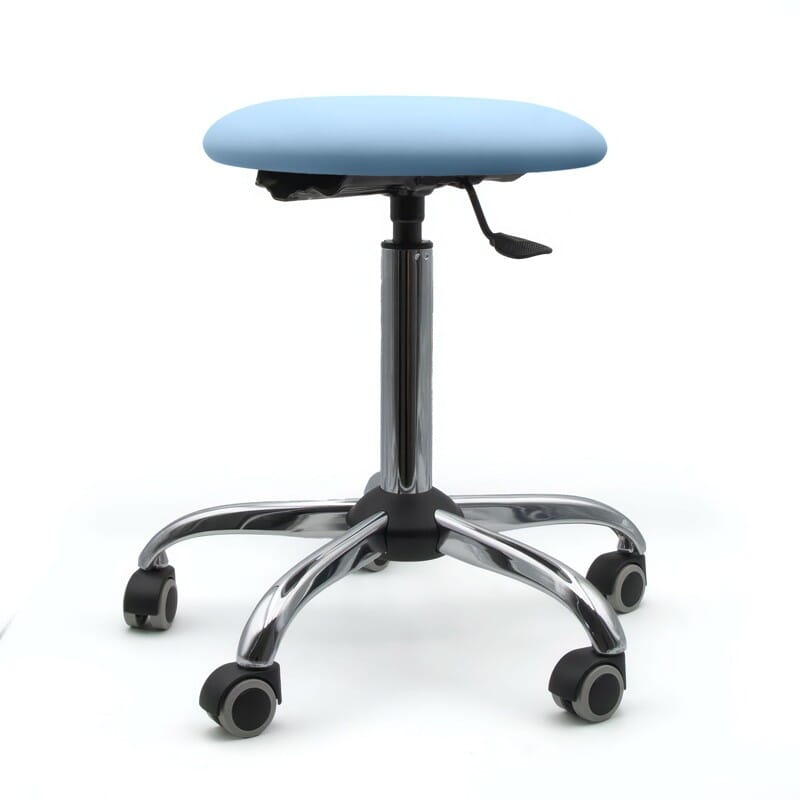 Tabouret sur roulettes piètement chromé - Kinova Pro 3
