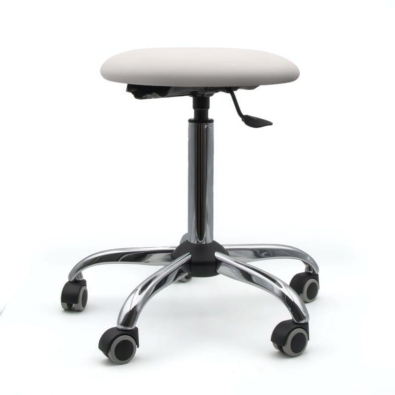 Tabouret sur roulettes piètement chromé - Kinova Pro 4