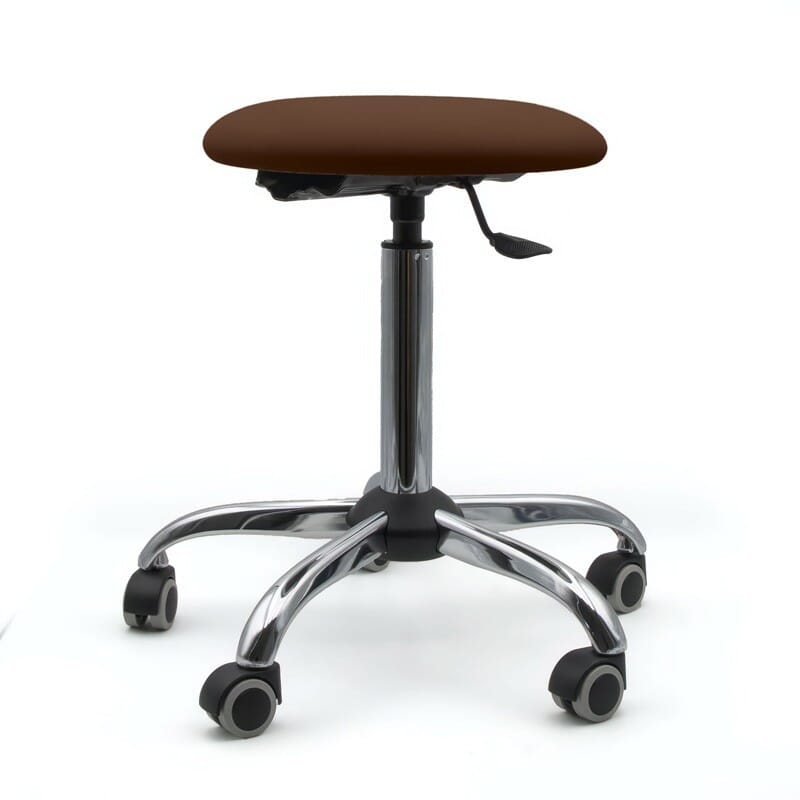 Tabouret sur roulettes piètement chromé - Kinova Pro 6