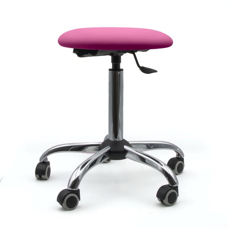 Tabouret sur roulettes piètement chromé - Kinova Pro 7