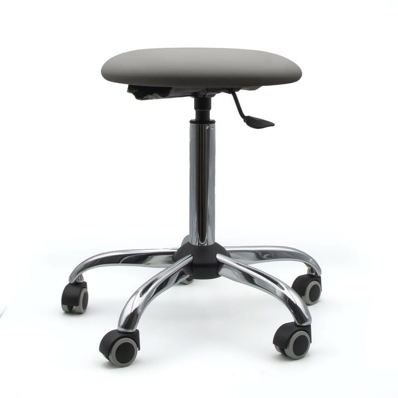 Tabouret sur roulettes piètement chromé - Kinova Pro 8