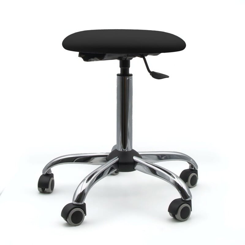 Tabouret sur roulettes piètement chromé - Kinova Pro 9