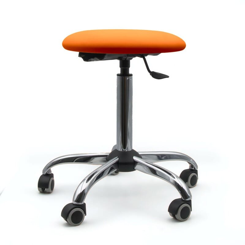 Tabouret sur roulettes piètement chromé - Kinova Pro 10